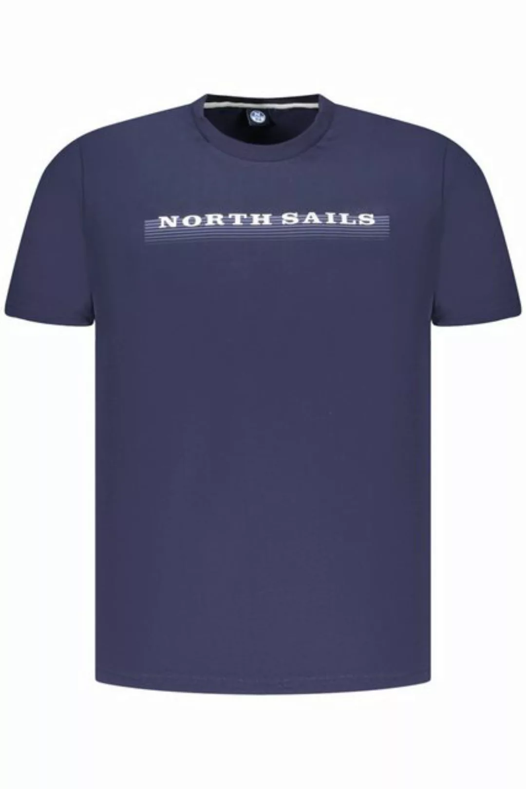 North Sails T-Shirt Herren Kurzarm T-Shirt Blau mit Logodruck und günstig online kaufen