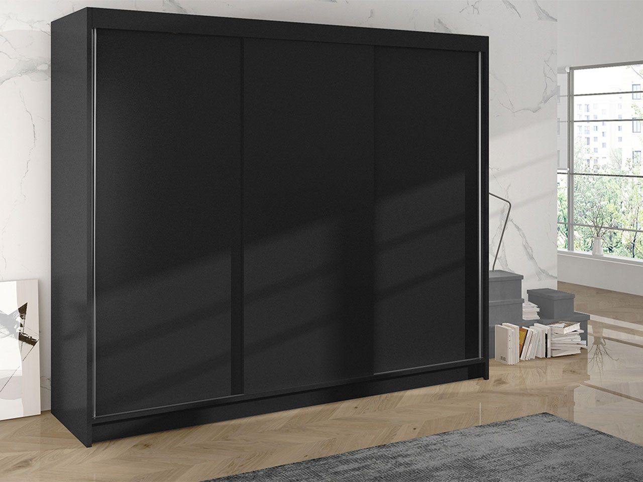 MIRJAN24 Kleiderschrank Derby II Schiebetürenschrank mit günstig online kaufen
