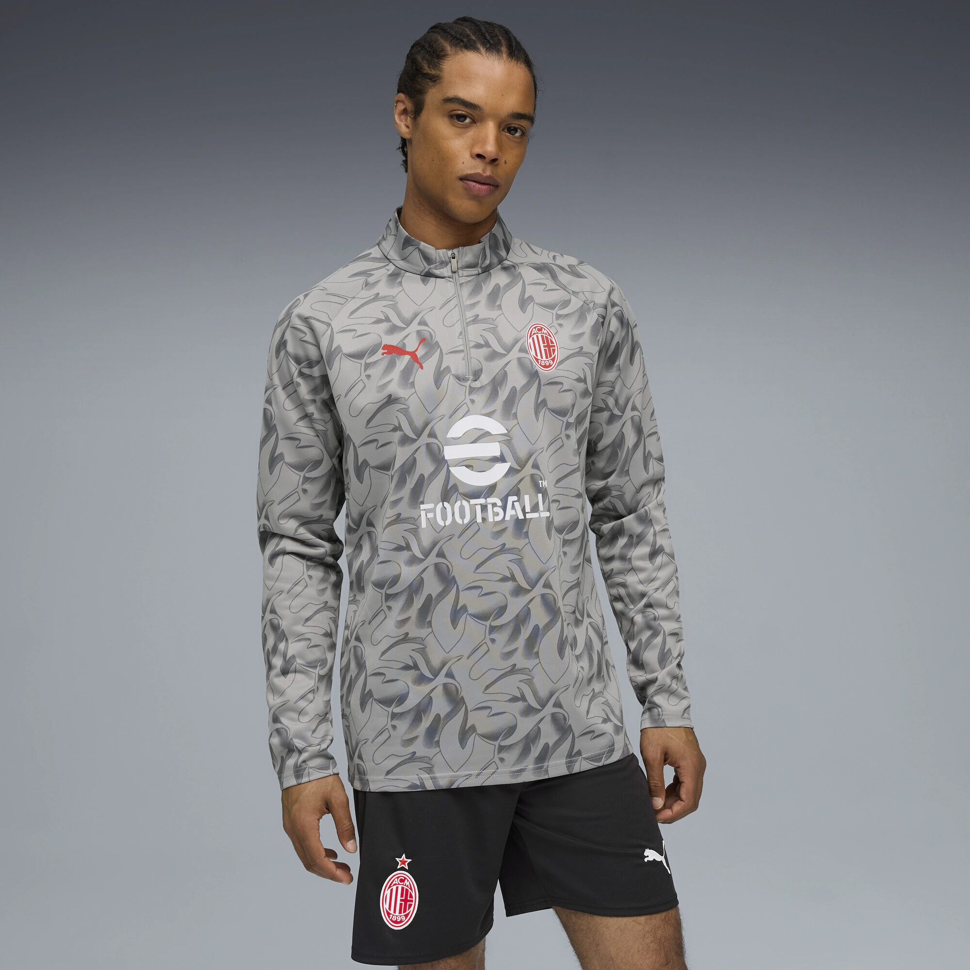 PUMA T-Shirt "AC Mailand Aufwärmoberteil Herren" günstig online kaufen