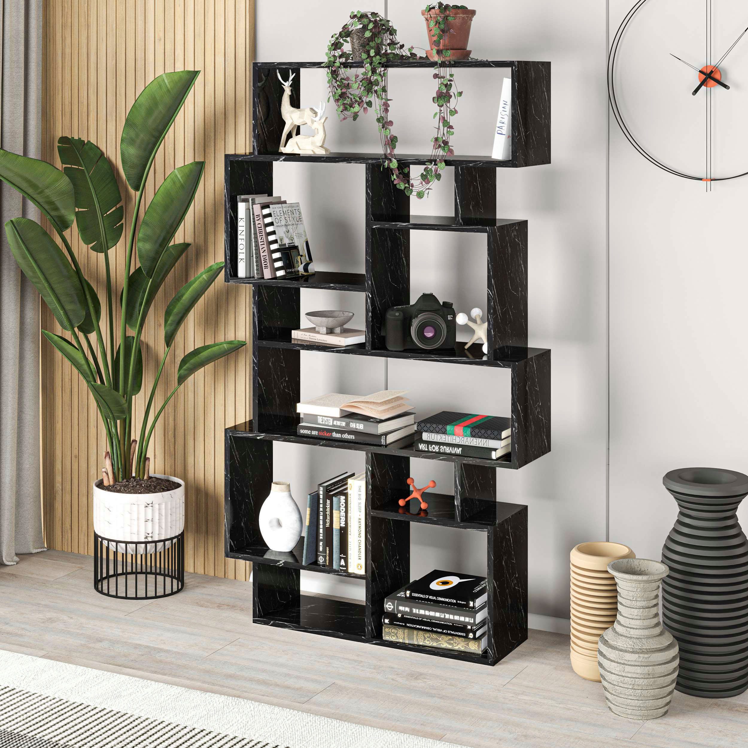 Decortie Bücherregal "Karmato Bücherregal", (Packung), Leichte Montage, Lag günstig online kaufen