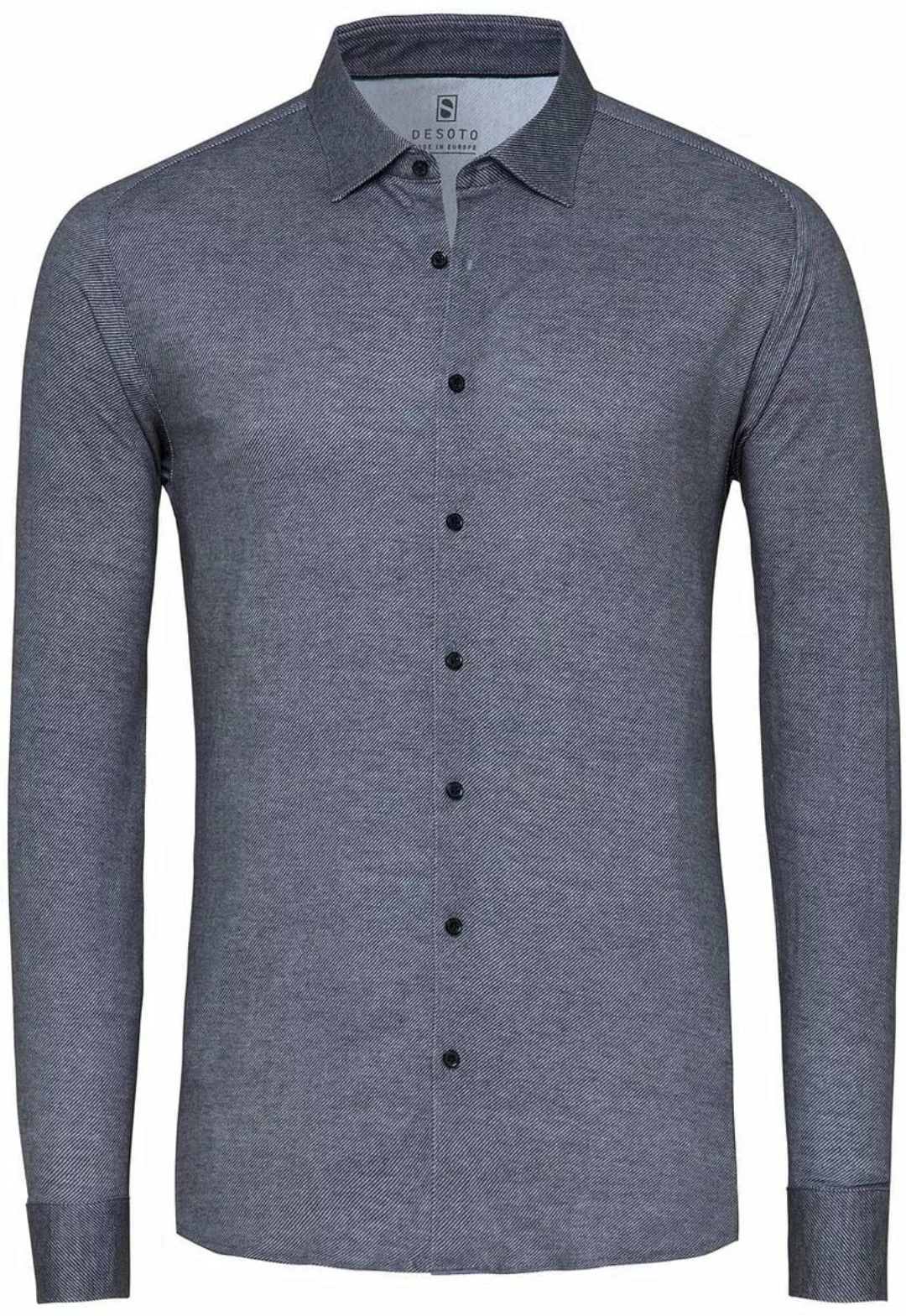 DESOTO Hemd Twill Optics Grau - Größe XXL günstig online kaufen