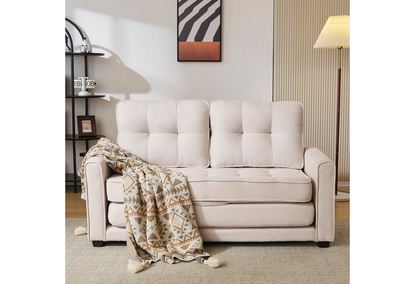 BlingBin Loungesofa 2 Sitzer Sofa Couch Polstermöbel Wohnzimmersofa mit Sch günstig online kaufen