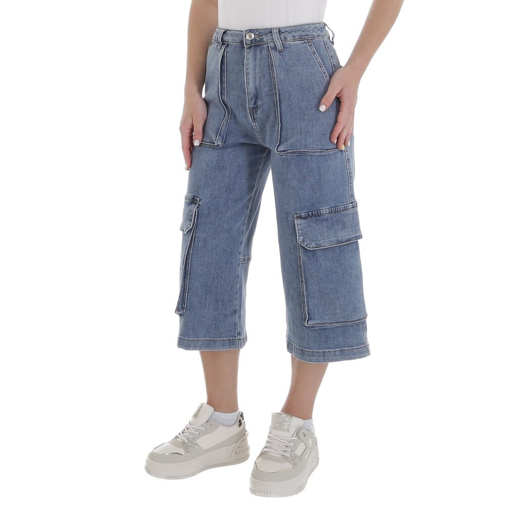 Ital-Design Caprijeans Trendy Damen Cargo-Jeans mit günstig online kaufen