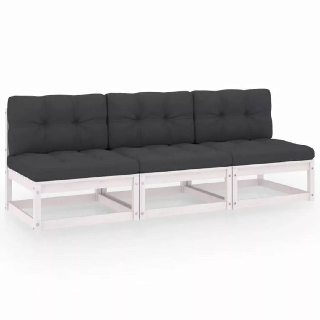 3-sitzer-sofa Mit Kissen Kiefer Massivholz günstig online kaufen