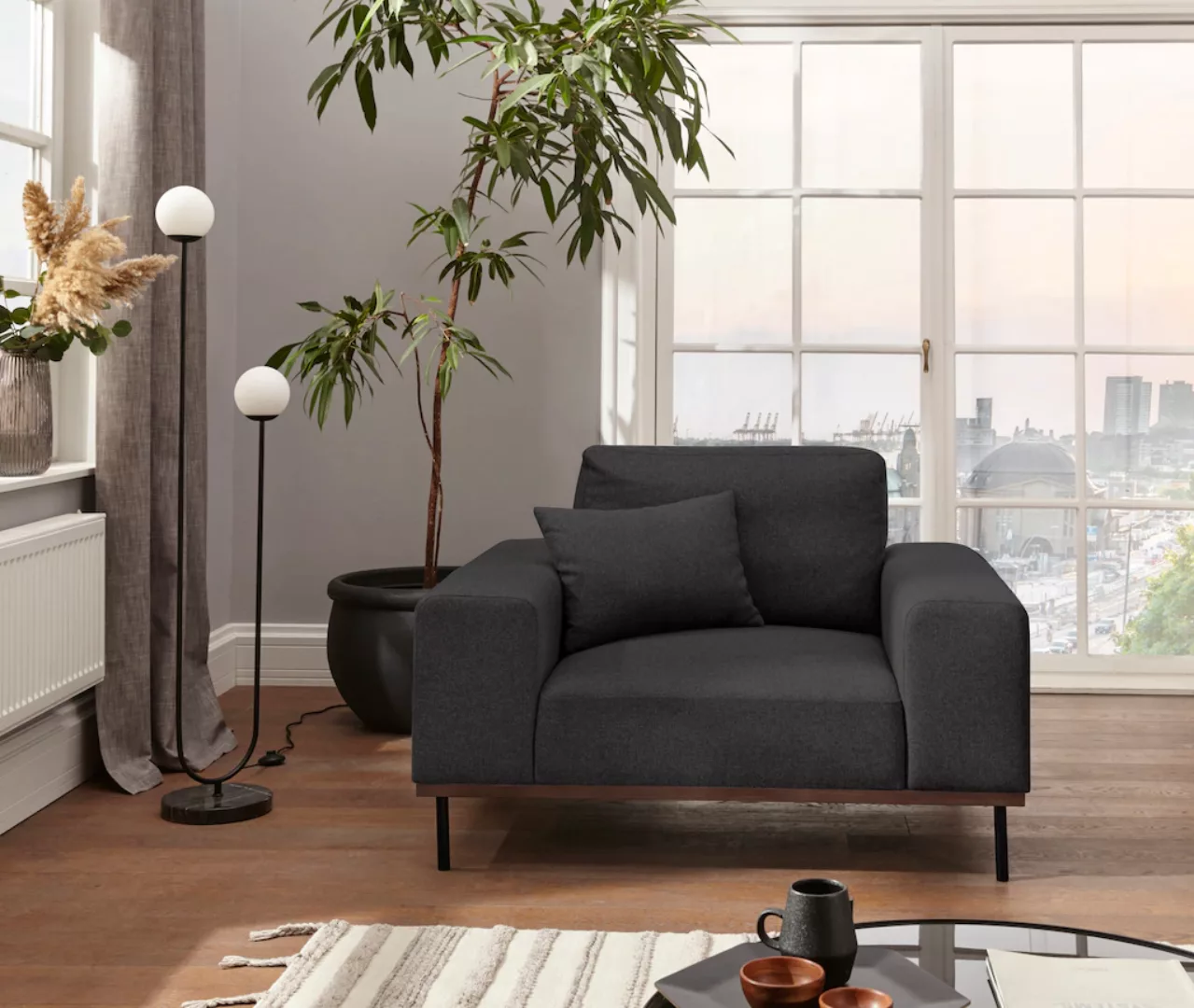 andas Loveseat "Mikael Sessel", gebeizter Holzrahmen; passend zur Serie Mik günstig online kaufen