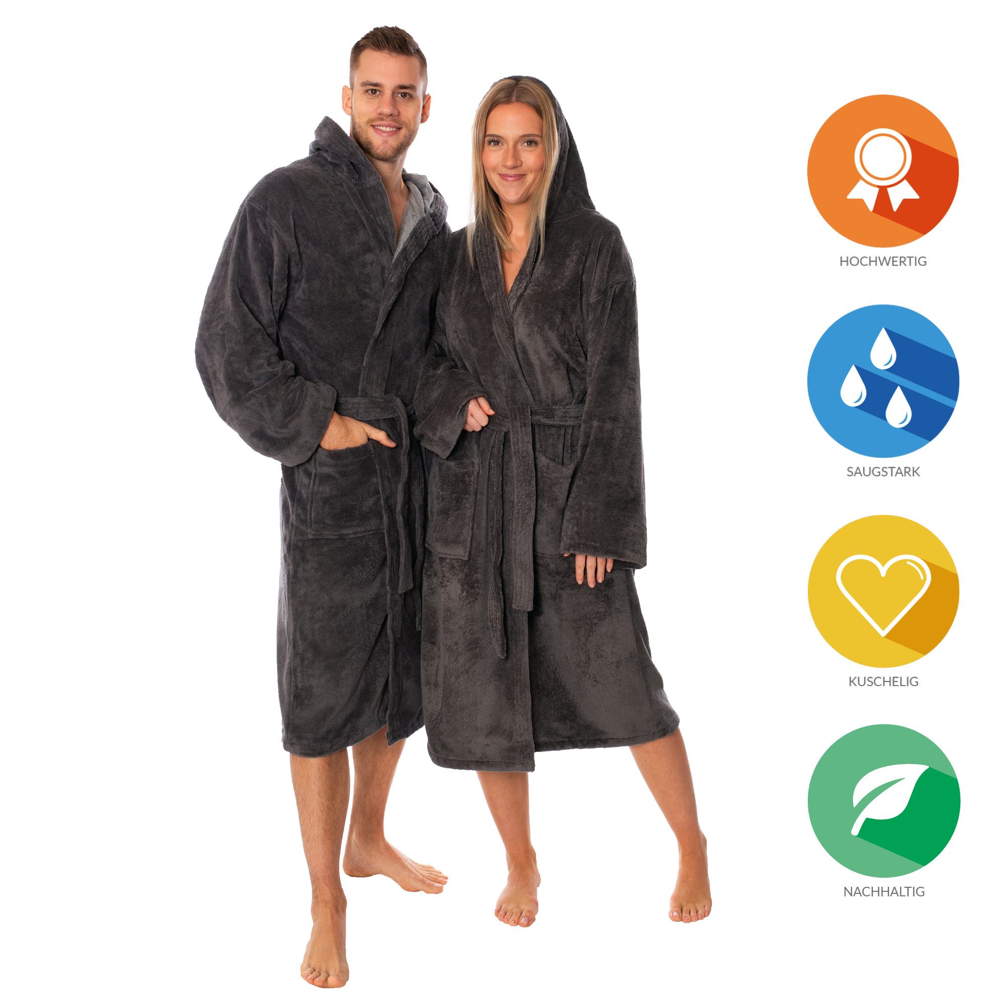 Lavea Bademantel Madrid, aus 100% Bambusviskose, günstig online kaufen
