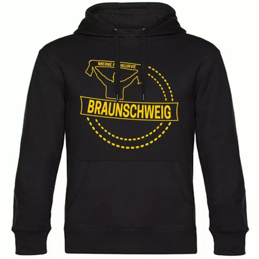 multifanshop Kapuzensweatshirt Braunschweig - Meine Fankurve - Pullover günstig online kaufen