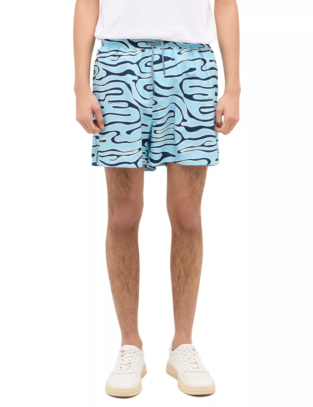 MUSTANG Shorts Style Oceanside bedruckt mit Allover-Print günstig online kaufen