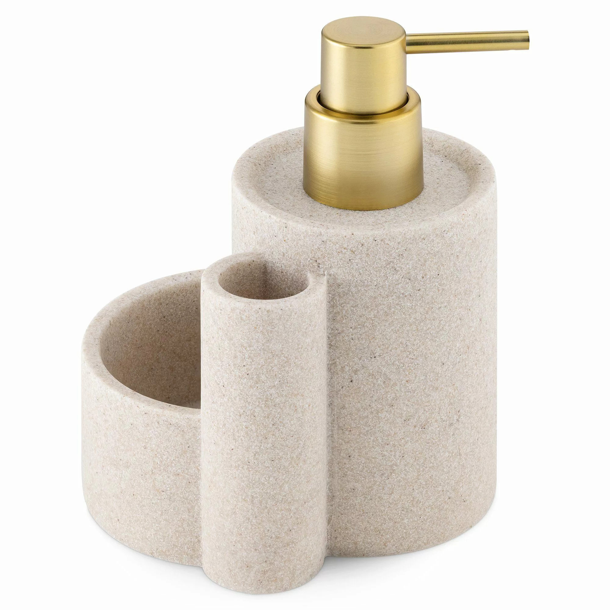 Navaris Seifenspender Beige Messing Seifenspender mit günstig online kaufen