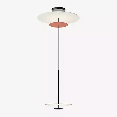 Vibia Flat Pendelleuchte LED, rot - ø90 cm - Casambi günstig online kaufen