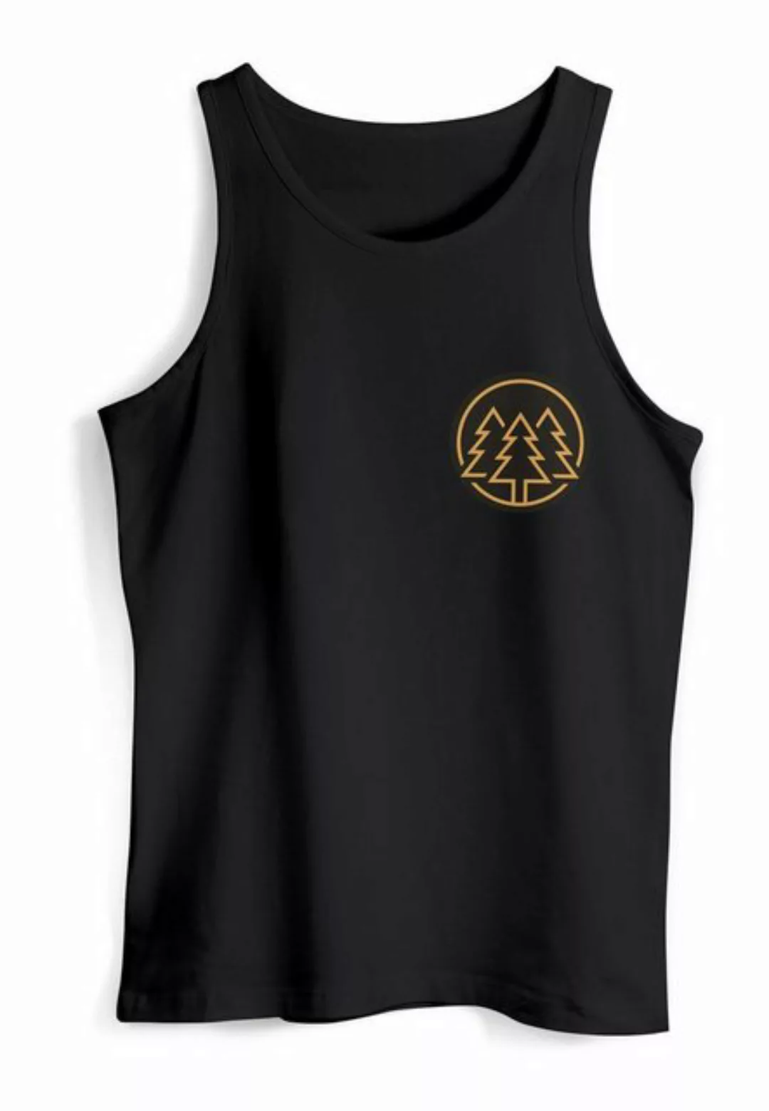 Neverless Tanktop Herren Tank-Top Print Logo Wald Bäume Outdoor Wandern Mot günstig online kaufen