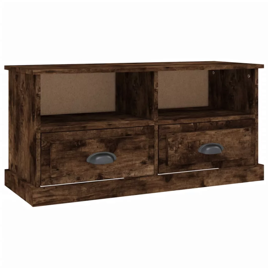Vidaxl Tv-schrank Räuchereiche 93x35,5x45 Cm Holzwerkstoff günstig online kaufen
