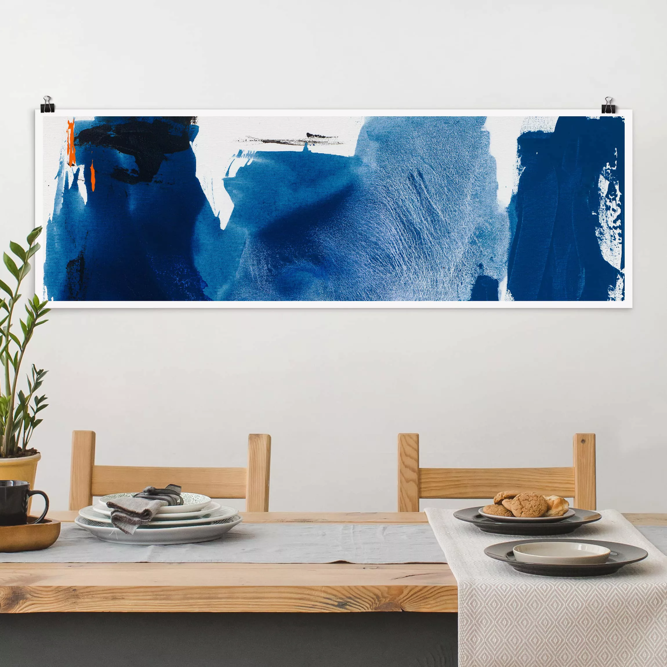 Panorama Poster Abstrakt Tag am Meer I günstig online kaufen