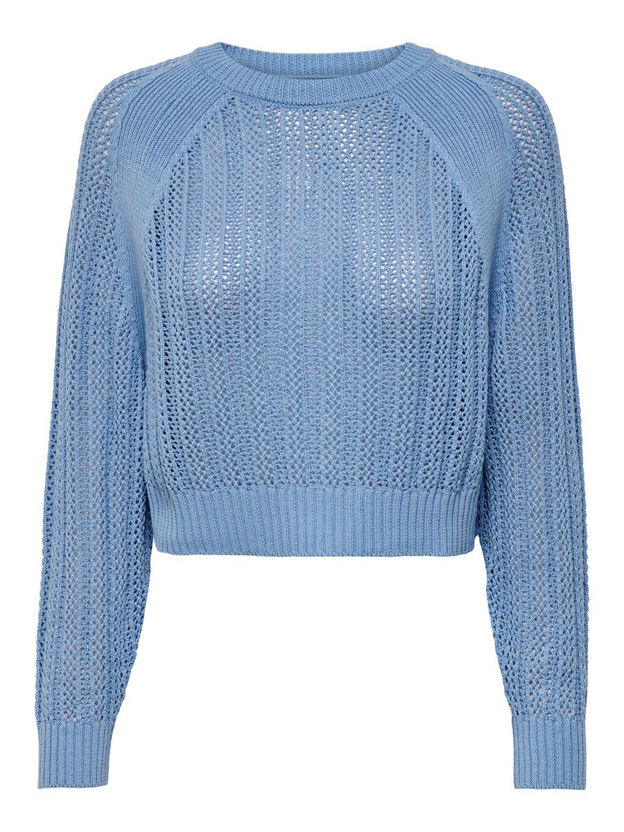 ONLY Kurzer Pullover Damen Blau günstig online kaufen
