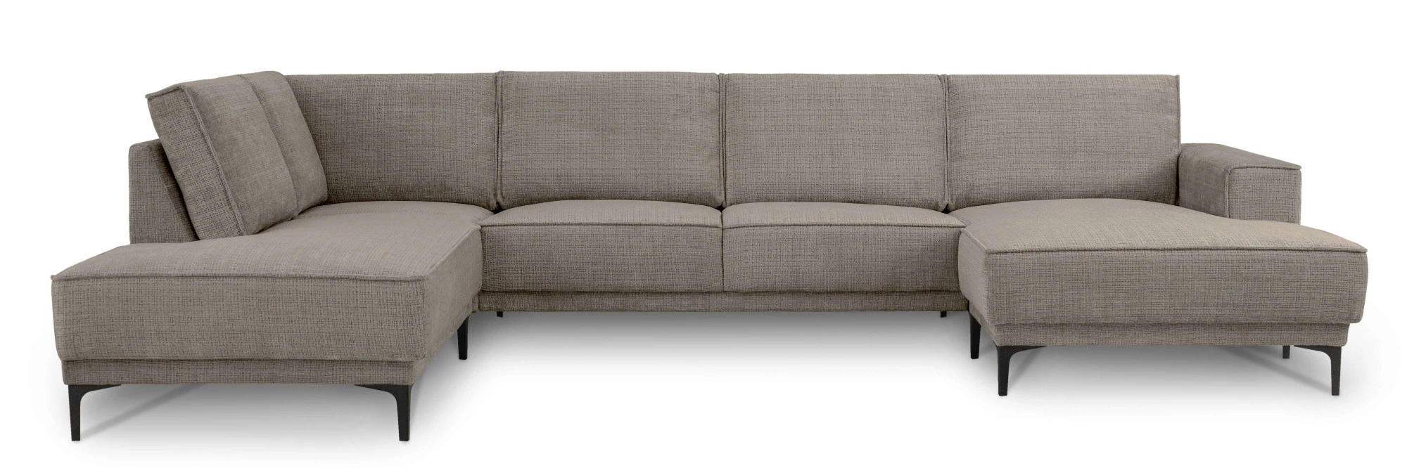 Places of Style Wohnlandschaft »XXL Sofa Oland, Struktur, Flachgewebe, Luxu günstig online kaufen