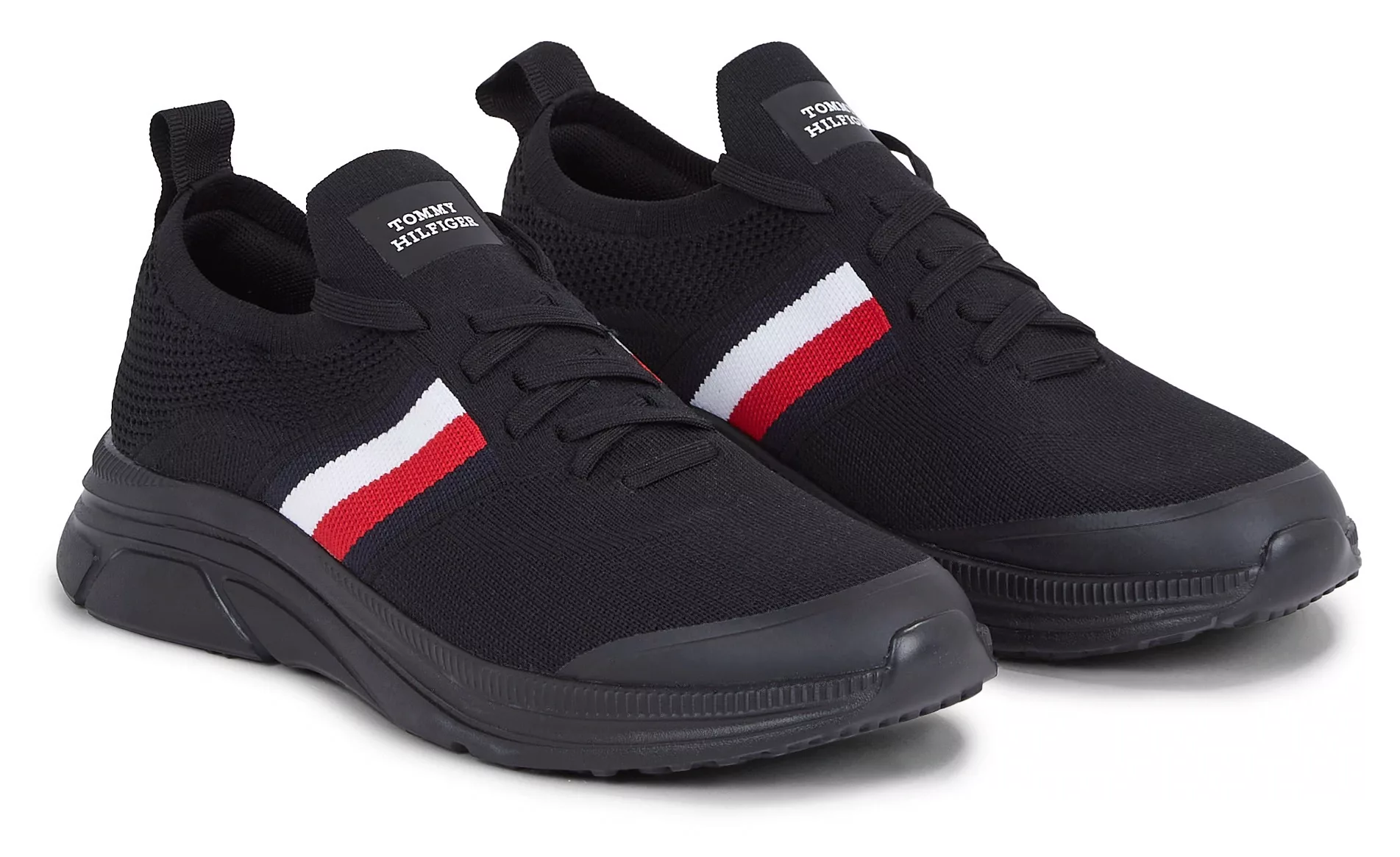 Tommy Hilfiger Slip-On Sneaker "MODERN RUNNER KNIT STRIPES ESS" günstig online kaufen