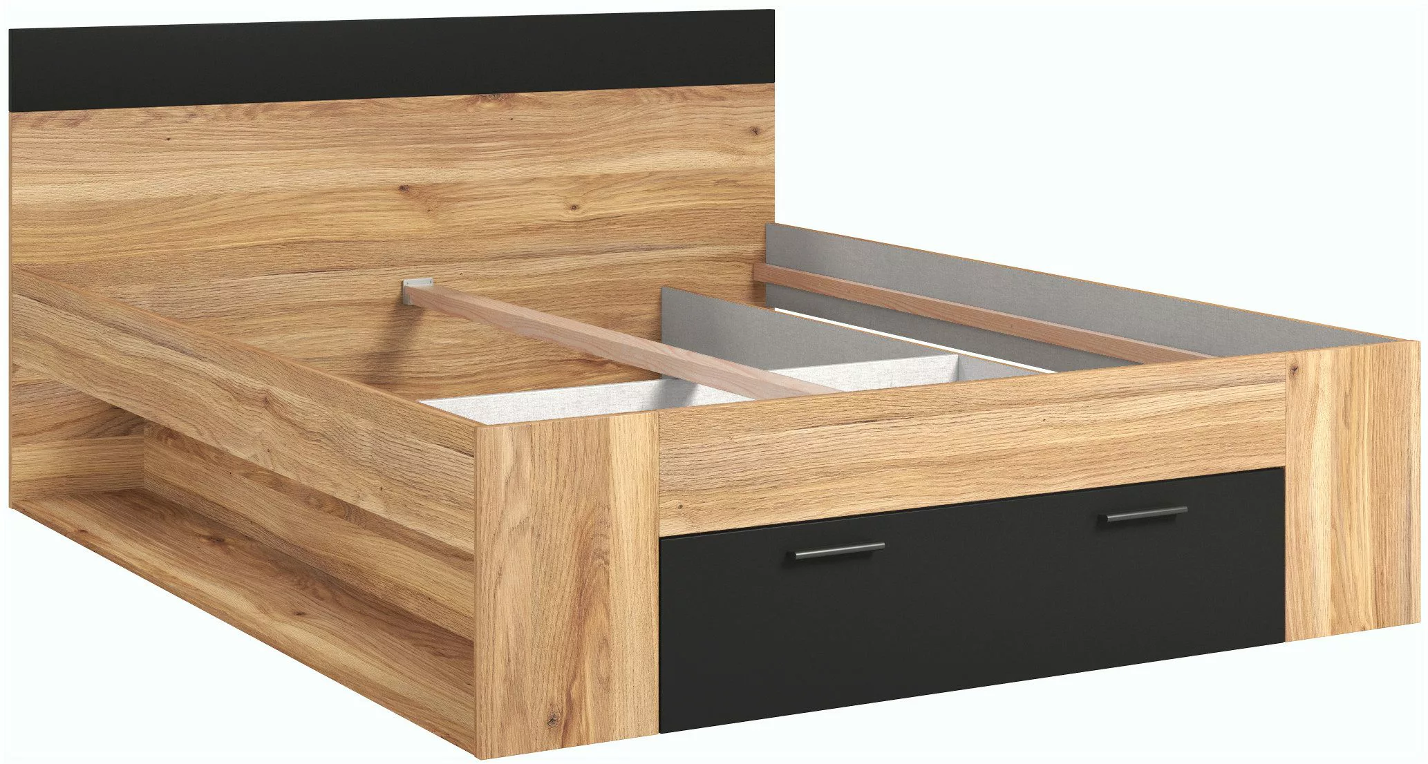 Home affaire Bettgestell "Faweza, Breite 160 bzw. 180 cm, Stauraumbett", Fu günstig online kaufen