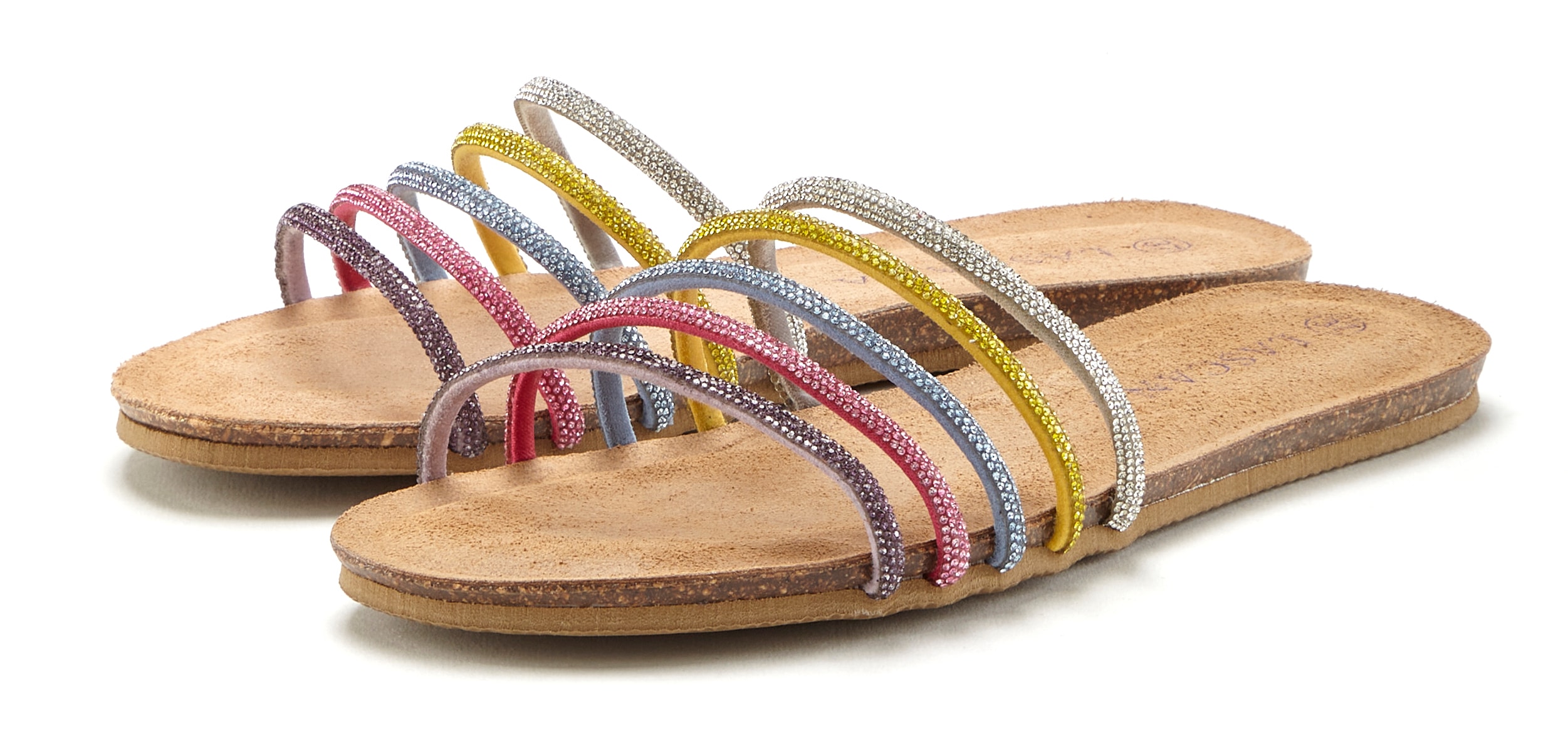 LASCANA Pantolette "Mule, Sandale, offener Schuh, Sommerschuh,", mit Ledera günstig online kaufen