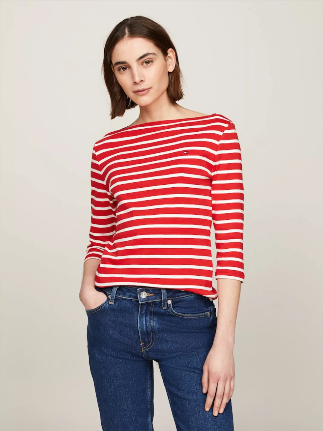 Tommy Hilfiger Damen Langarmshirt Ww0ww40589 günstig online kaufen