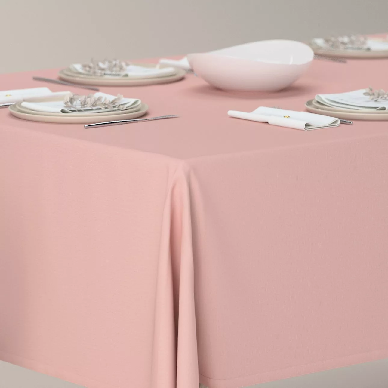 Rechteckige Tischdecke, rosa, Loneta (133-39) günstig online kaufen