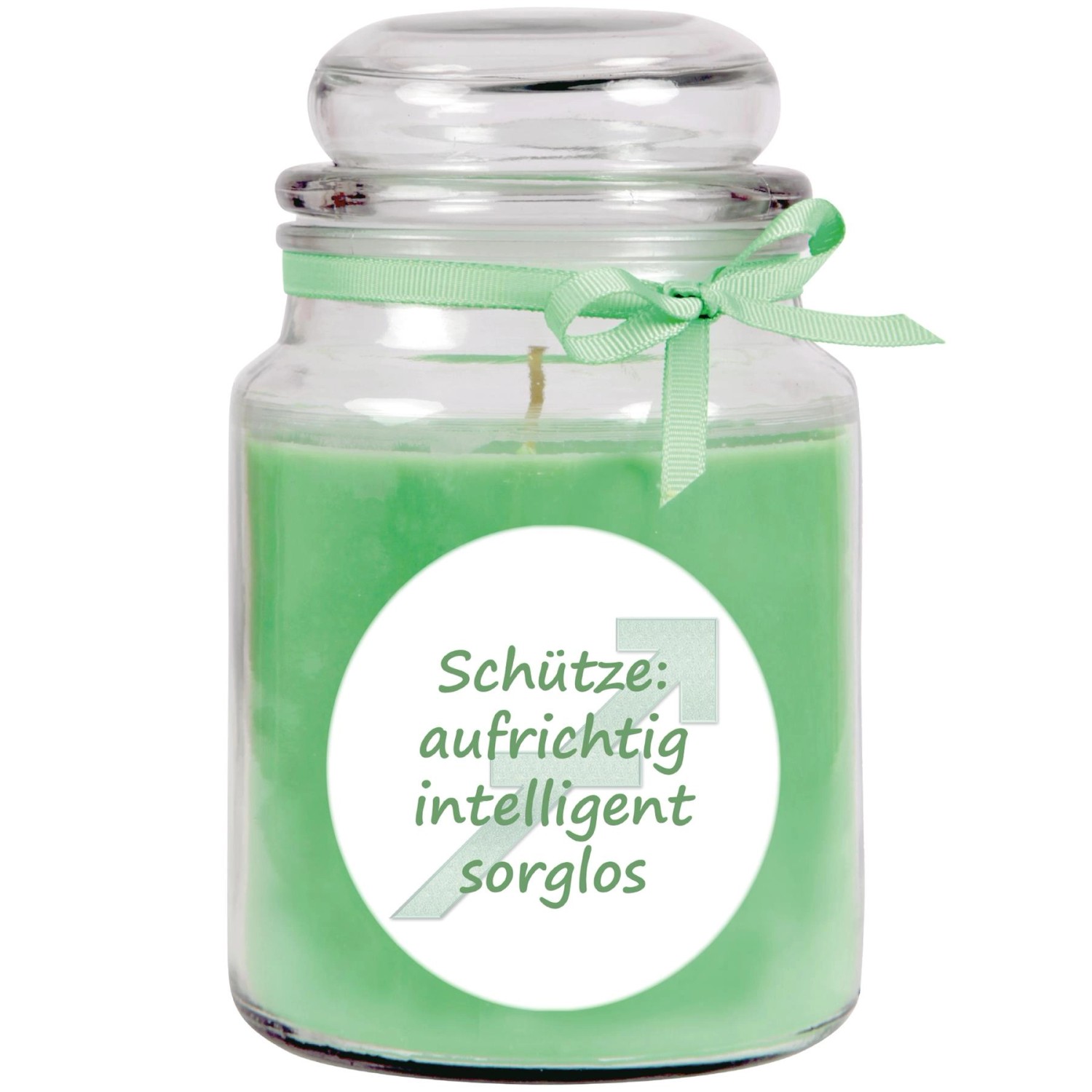 HS Candle Duftkerze & Glas Sternzeichen Coconut Limes 110 Stunden Schütze günstig online kaufen