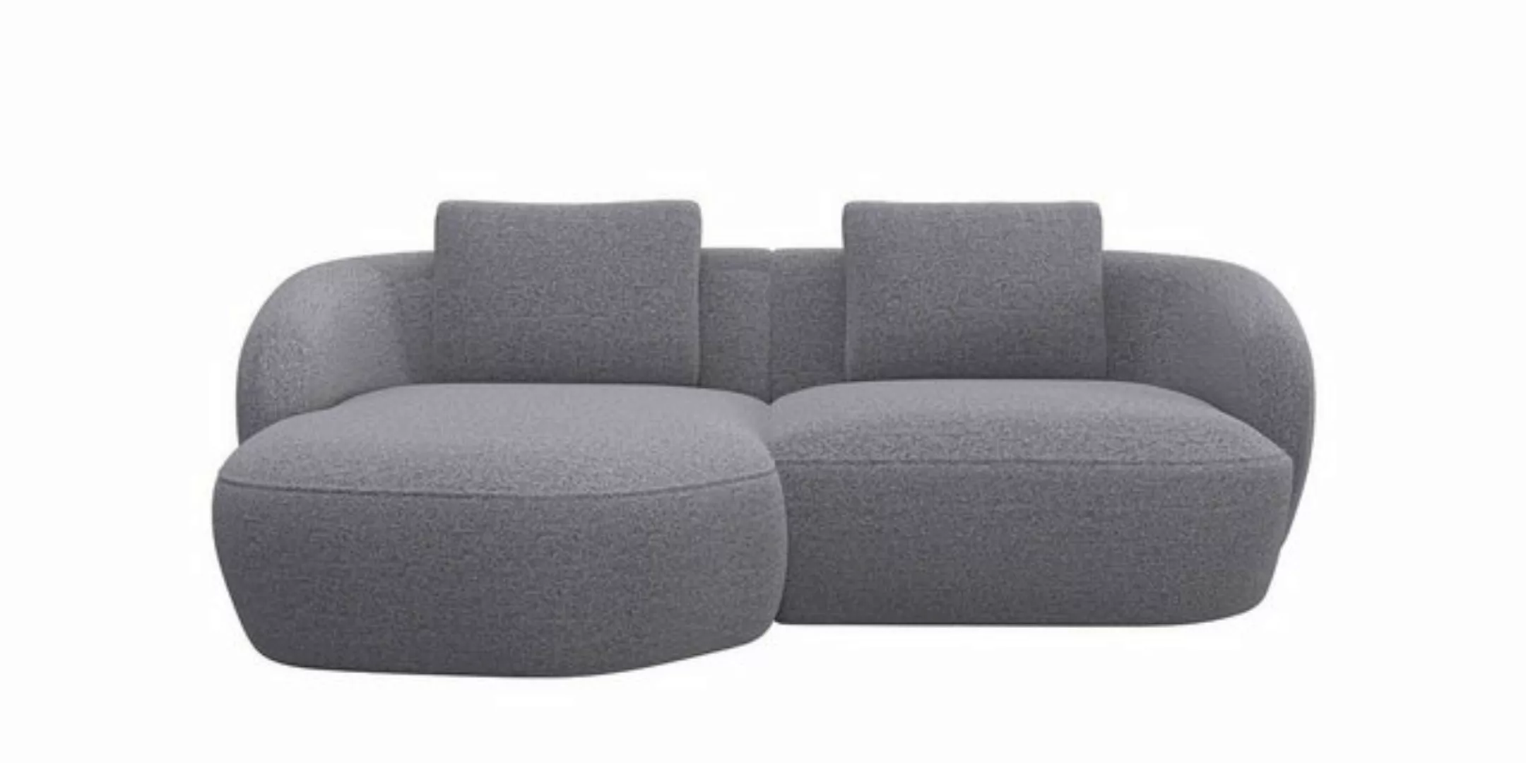 FLEXLUX Wohnlandschaft Torino, rund, L-Form, Sofa-Ecke mit Recamiere, Longc günstig online kaufen