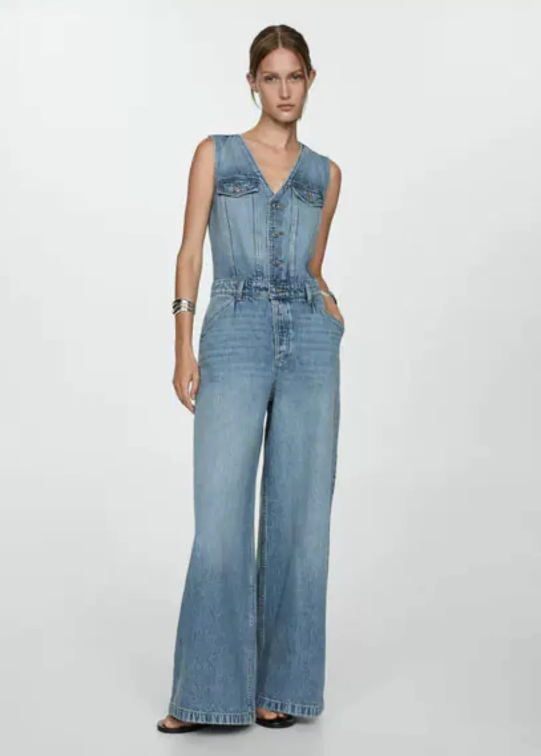 Langer Jeans-Jumpsuit günstig online kaufen