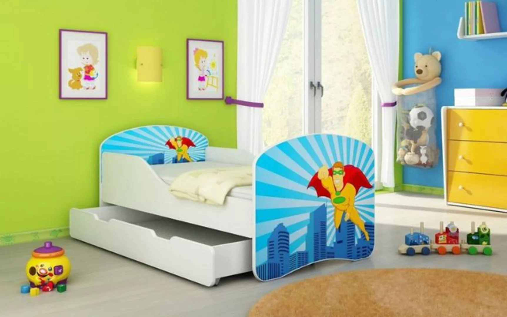Baidani Kinderbett Luna, inkl. Matratze, Schublade und Lattenrost günstig online kaufen