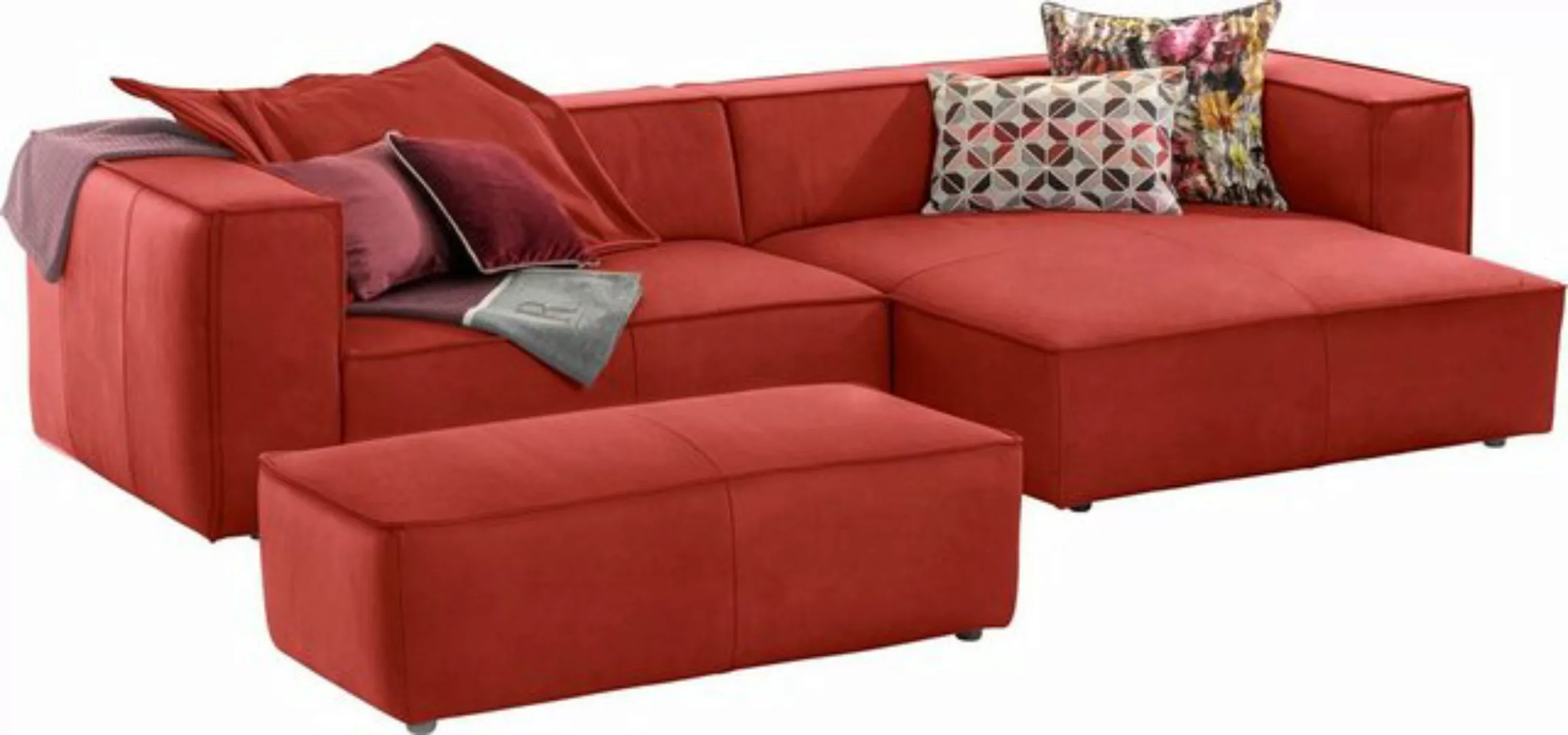 W.SCHILLIG Ecksofa around-the-block, Spar-Set, inklusive Hocker, mit elegan günstig online kaufen