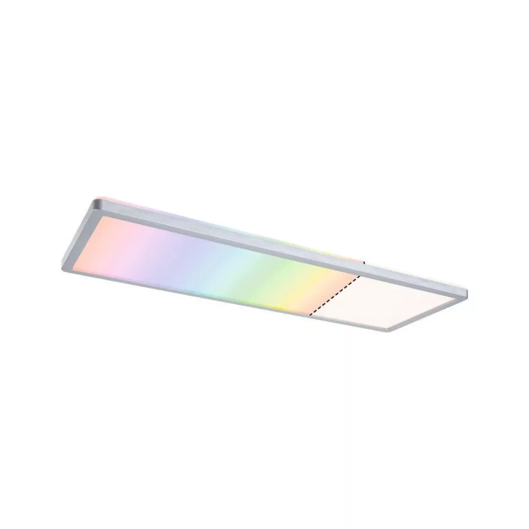 LED Deckenleuchte Atria Shine RGBW in Chrom-matt 20W 2000lm rechteckig günstig online kaufen