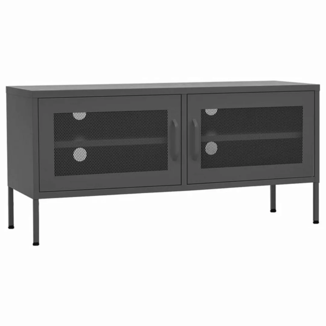 vidaXL TV-Schrank TV-Schrank Anthrazit 105x35x50 cm Stahl Lowboard günstig online kaufen