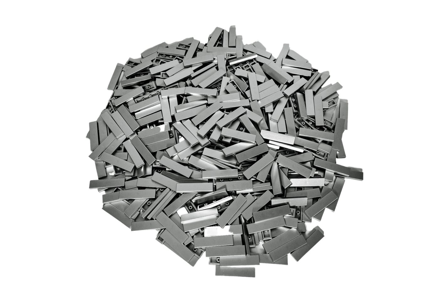 LEGO® Spielbausteine LEGO® 1x4 Fliesen Silber - 2431 NEU! Menge 100x, (Crea günstig online kaufen