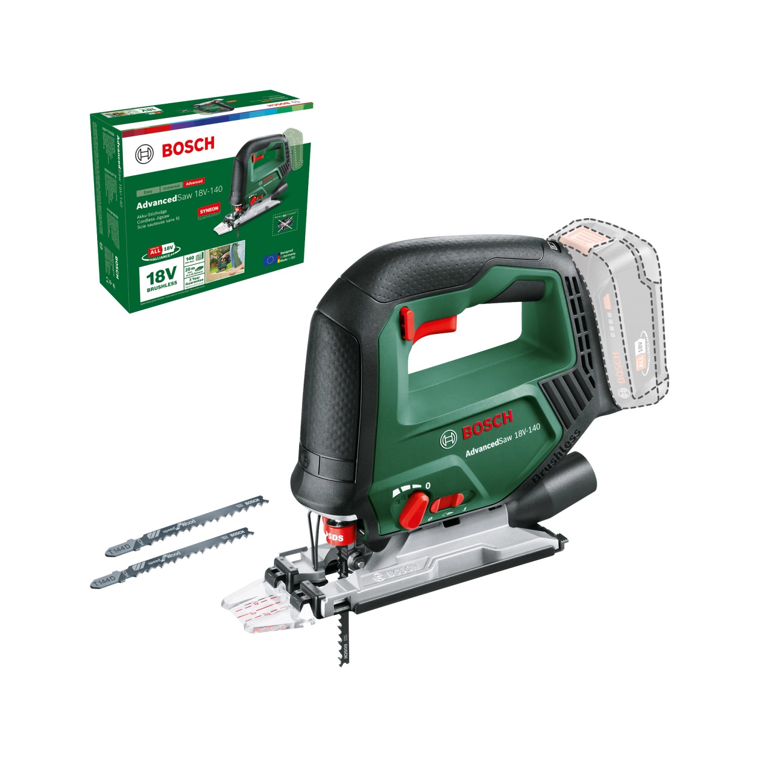 Bosch Akku-Stichsäge Advanced-Saw 18 V-140 günstig online kaufen