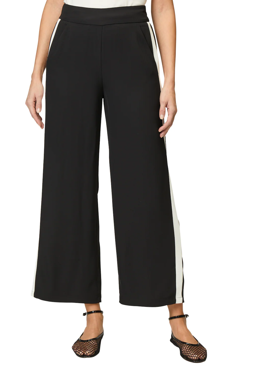 Zero Stoffhose "zero Damen Hose mit Kontraststreifen 30 Inch", weiteres Det günstig online kaufen