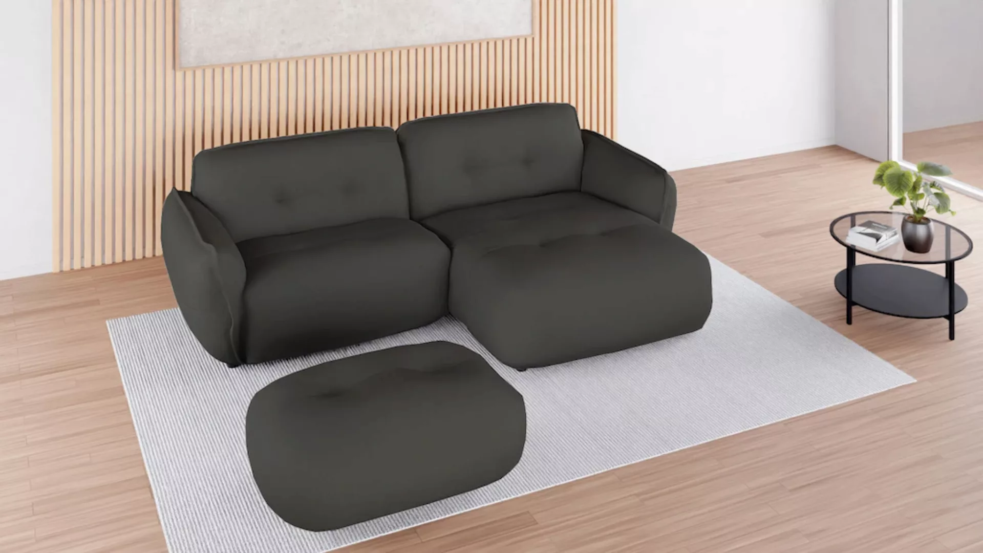 BETYPE Chaiselongue "Be Fluffy", Softes Sitzgefühl, moderne Kedernaht, hoch günstig online kaufen