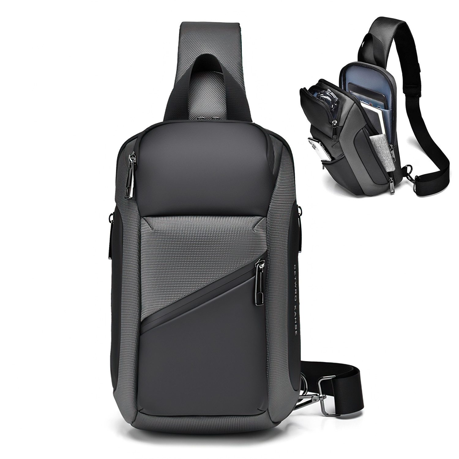 RWEUOQ Schultertasche Herren-Schultertaschen Brusttasche Sling Schulter günstig online kaufen