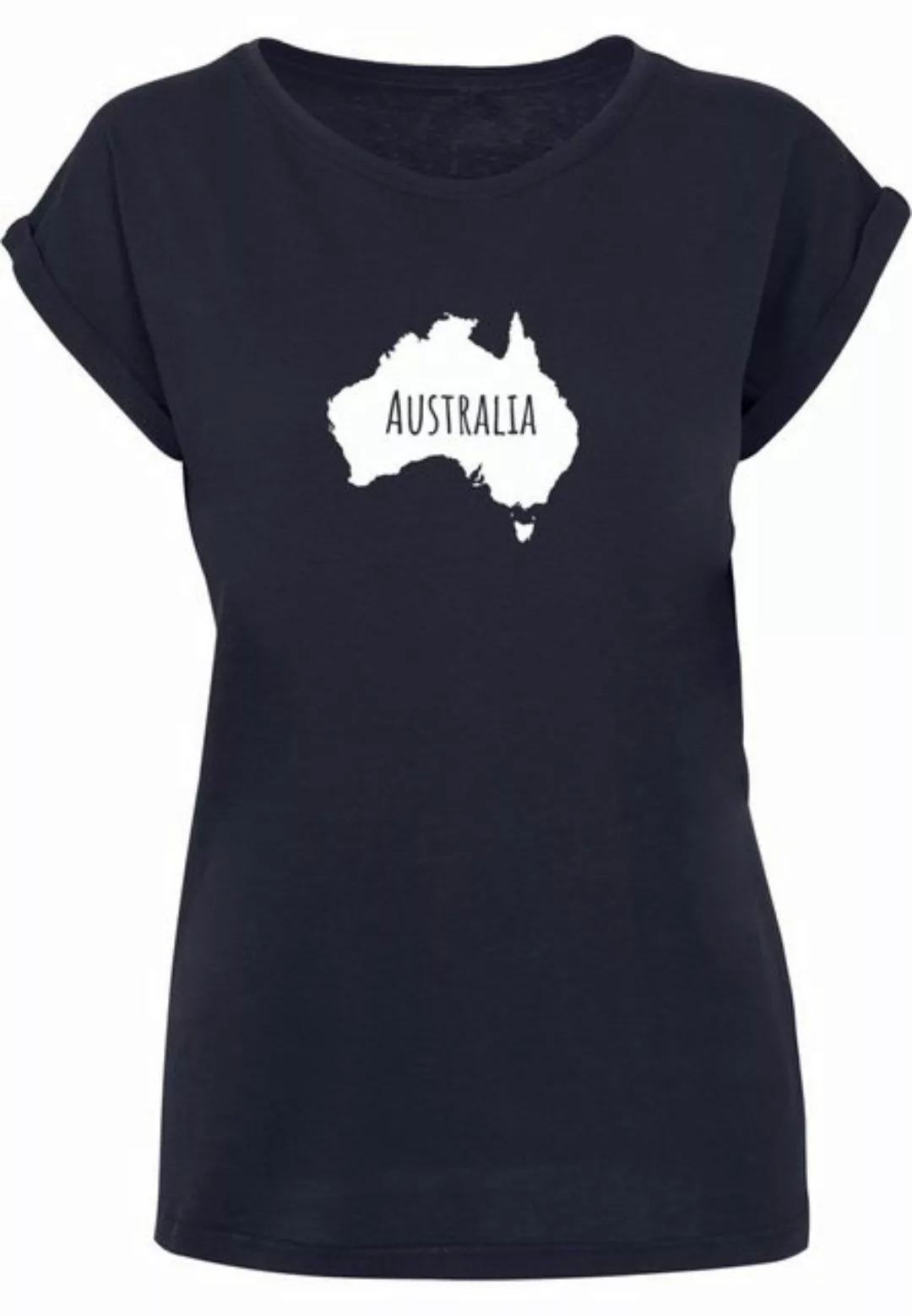 Merchcode T-Shirt Merchcode Damen Ladies Australia X Extended Shoulder Tee günstig online kaufen