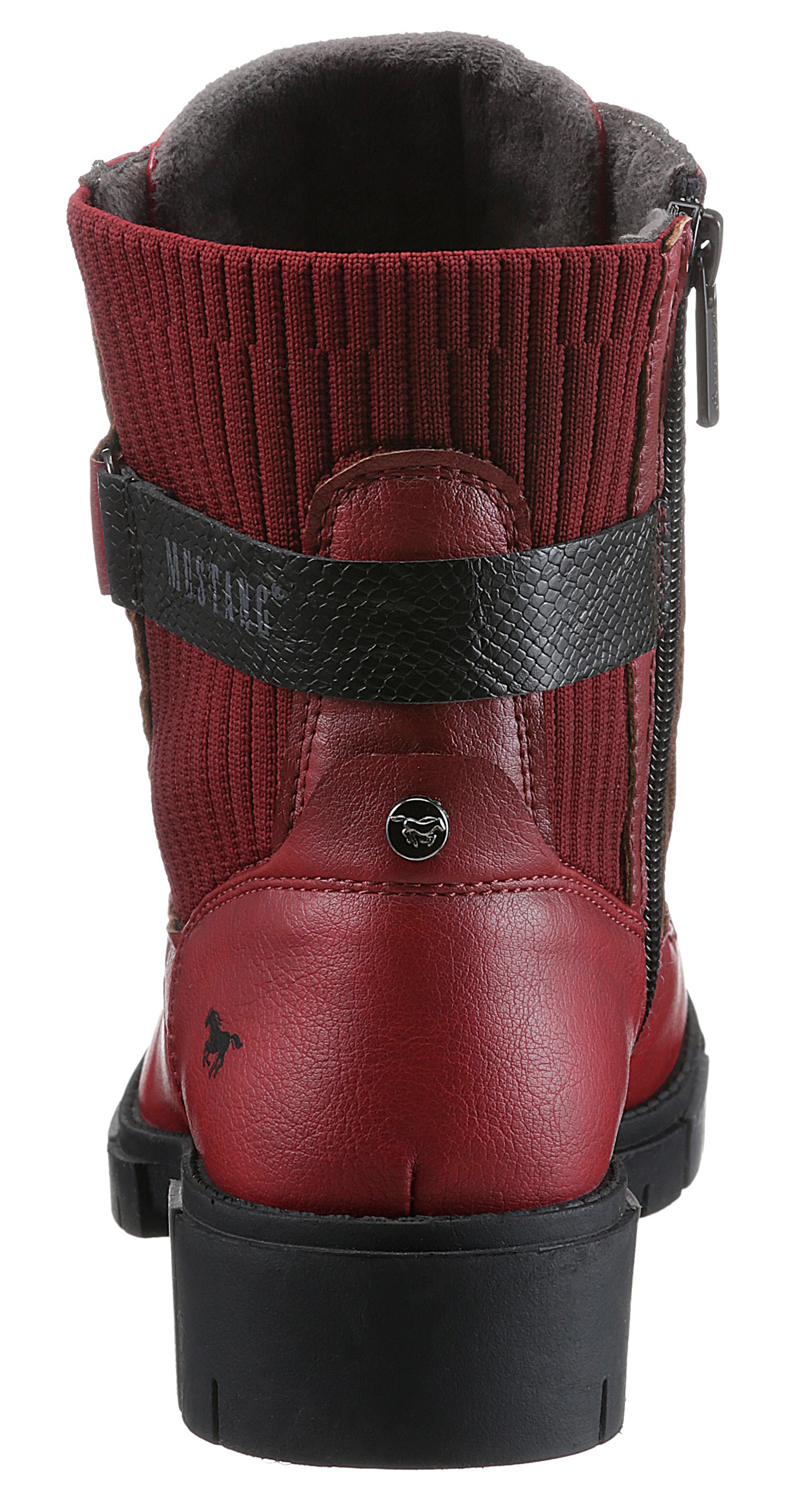 Mustang Schnürstiefelette Damen rot günstig online kaufen