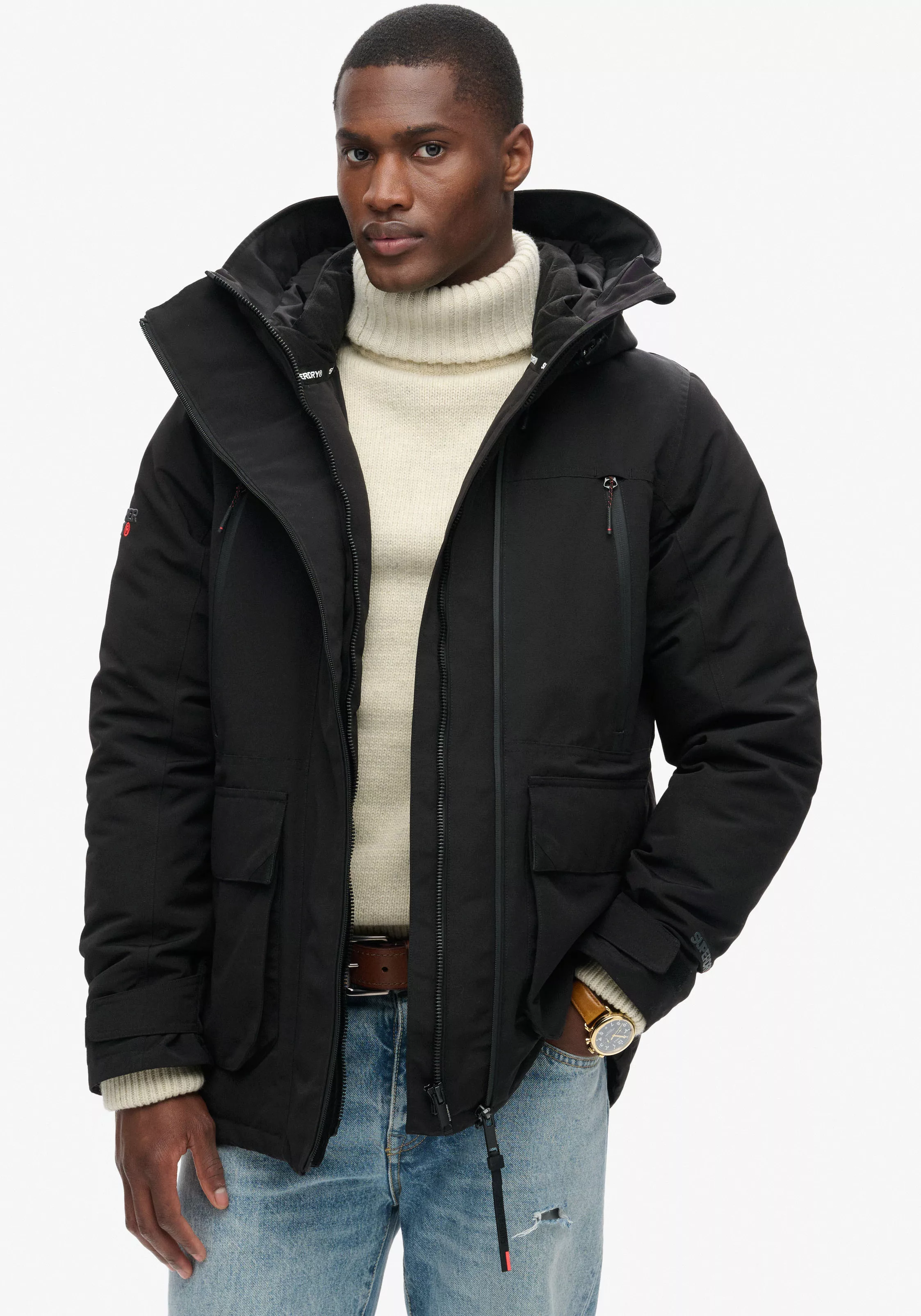 Superdry Outdoorjacke "HOOD ULTIMATE EMB WINDBREAKER", mit Kapuze günstig online kaufen