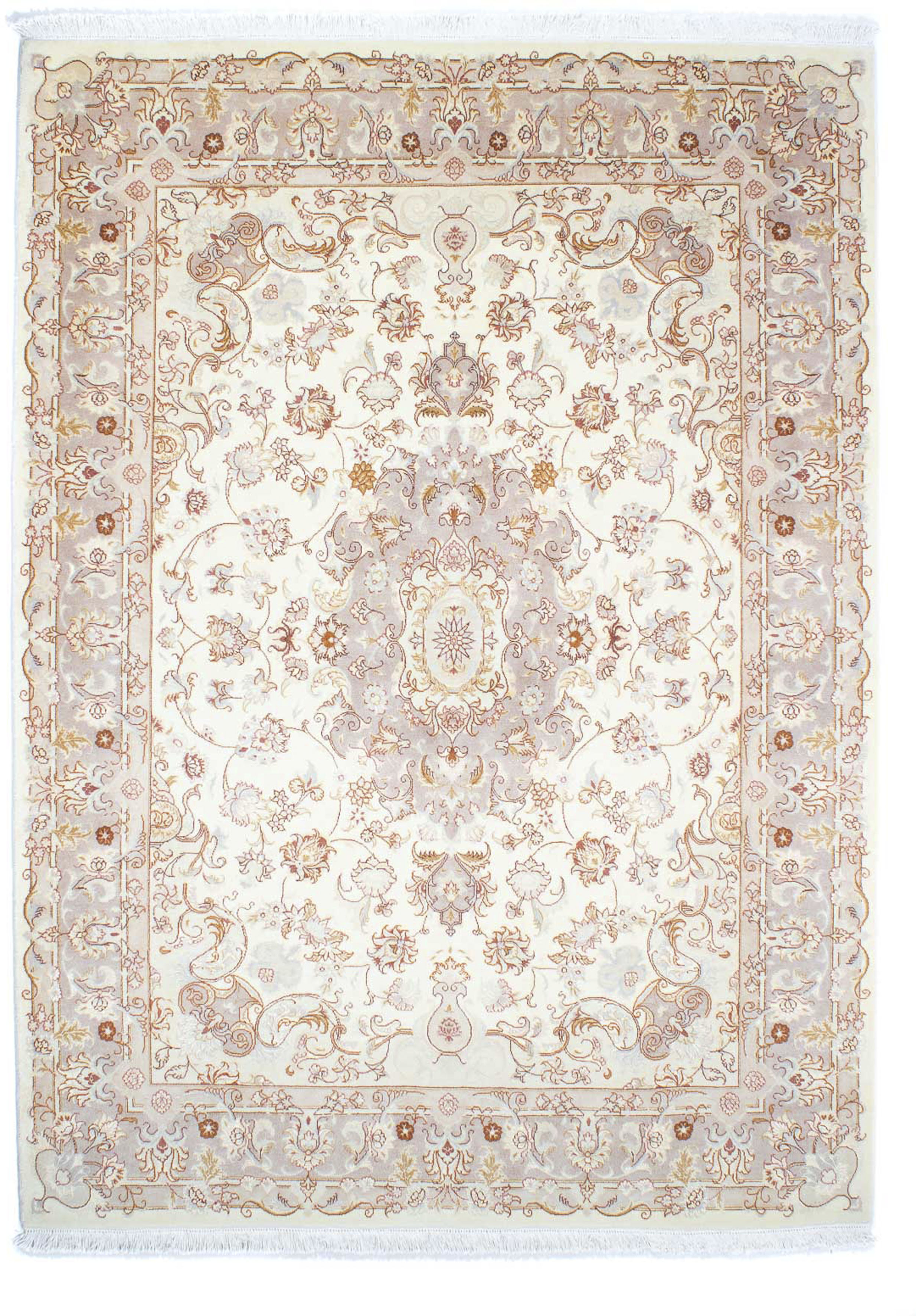 morgenland Orientteppich »Perser - Täbriz - Royal - 243 x 171 cm - beige«, günstig online kaufen