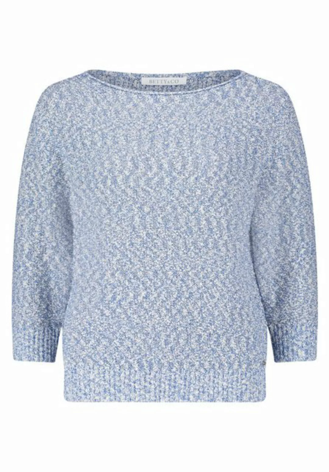 Betty&Co Strickpullover Betty & Co Strickpullover mit Lurexfaden (1-tlg) Ri günstig online kaufen