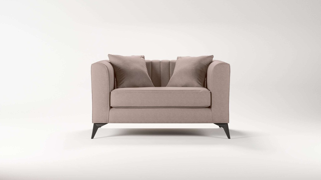 Places of Style Loveseat "MATTHEW Loungesessel, Maße B/T/H: 130/86/74 cm", günstig online kaufen