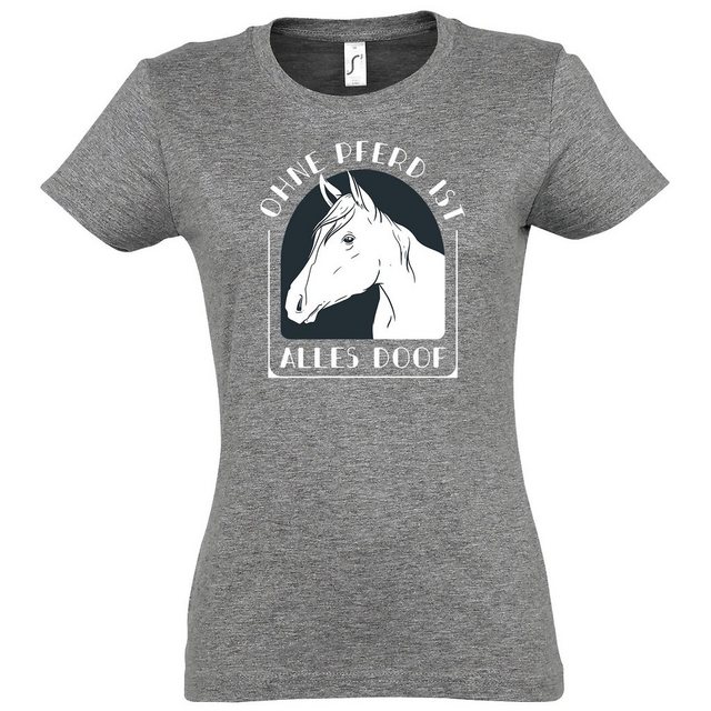 Youth Designz T-Shirt Ohne Pferd ist alles Doof Damen Shirt mit modischem P günstig online kaufen