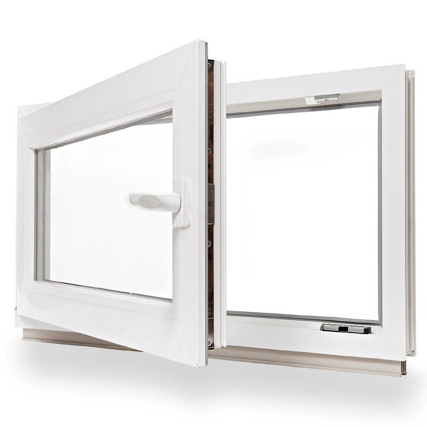 Framelux Kunststofffenster Slimline Weiß 3-Fach Verglasung 700 x 400 mm Lin günstig online kaufen