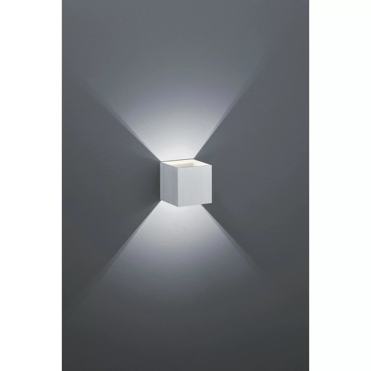 Trio LED-Wandlampe Louis Aluminium gebürstet 1-flammig 4,3 W günstig online kaufen