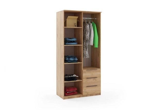 ROYAL24_MARKT Kleiderschrank Sorento Kleiderschrank mit modernen Lamellen. günstig online kaufen