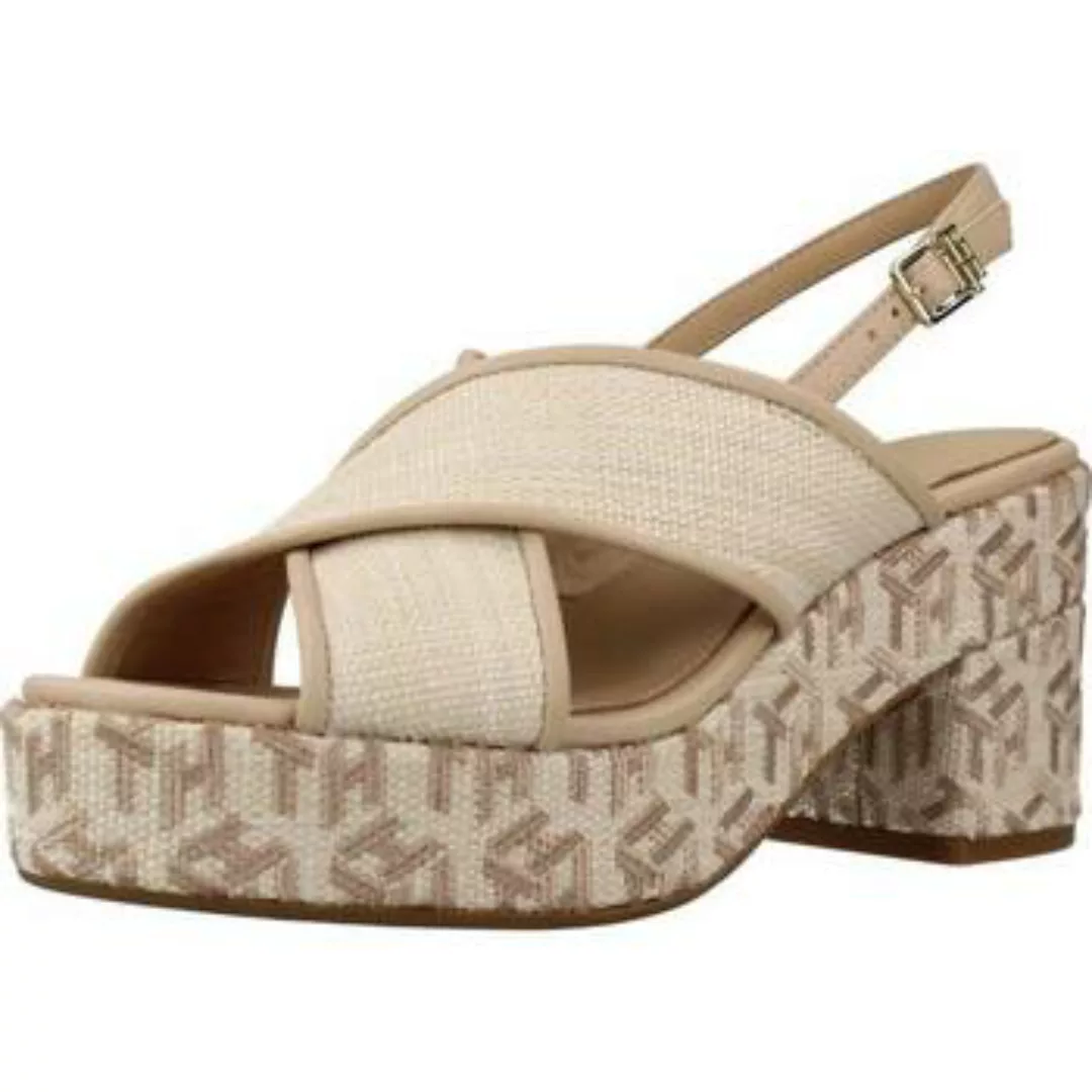 Tommy Hilfiger  Sandalen TH RAFFIA MID HEEL SANDA günstig online kaufen