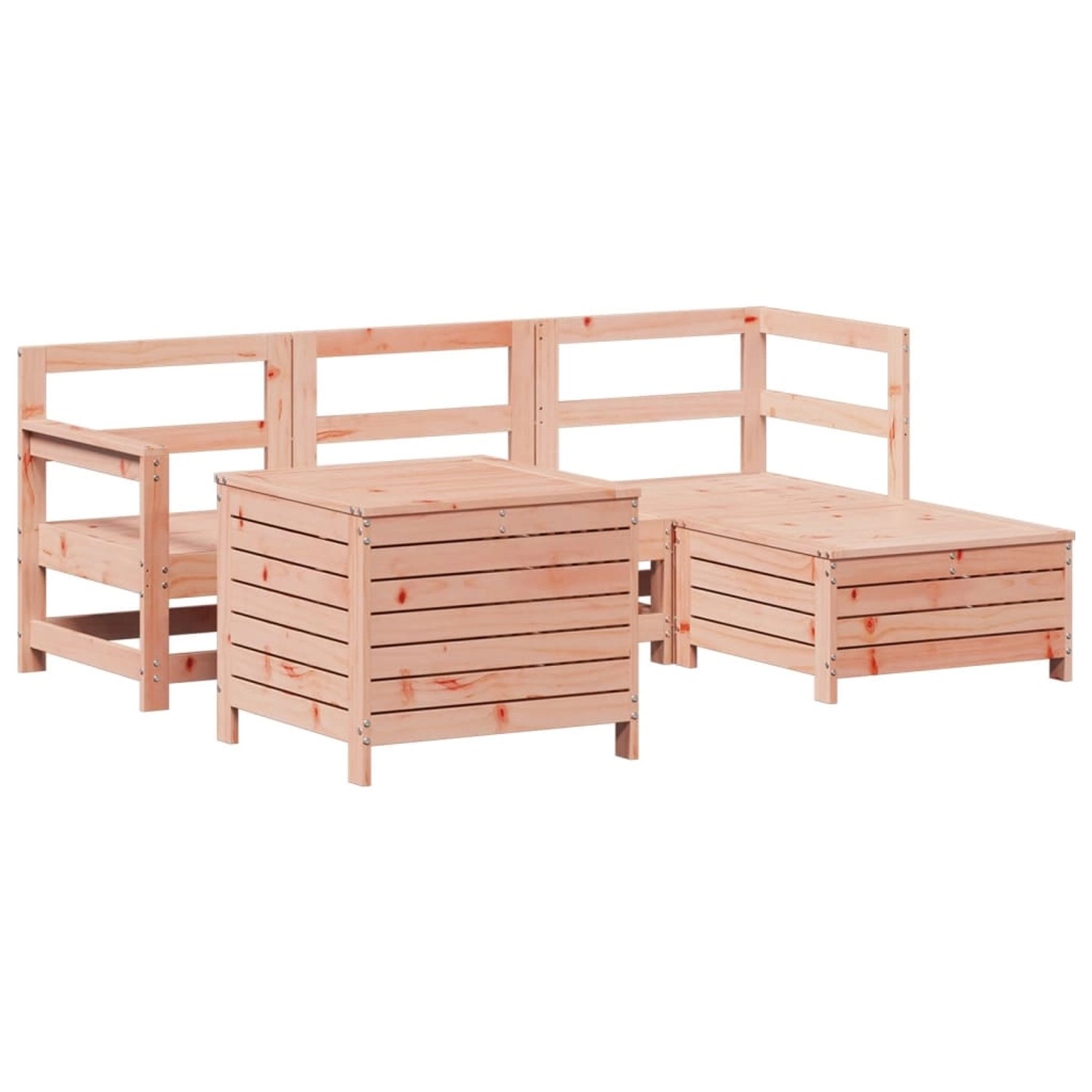 vidaXL 5-Tlg Garten-Sofagarnitur Massivholz Douglasie 3250494 günstig online kaufen