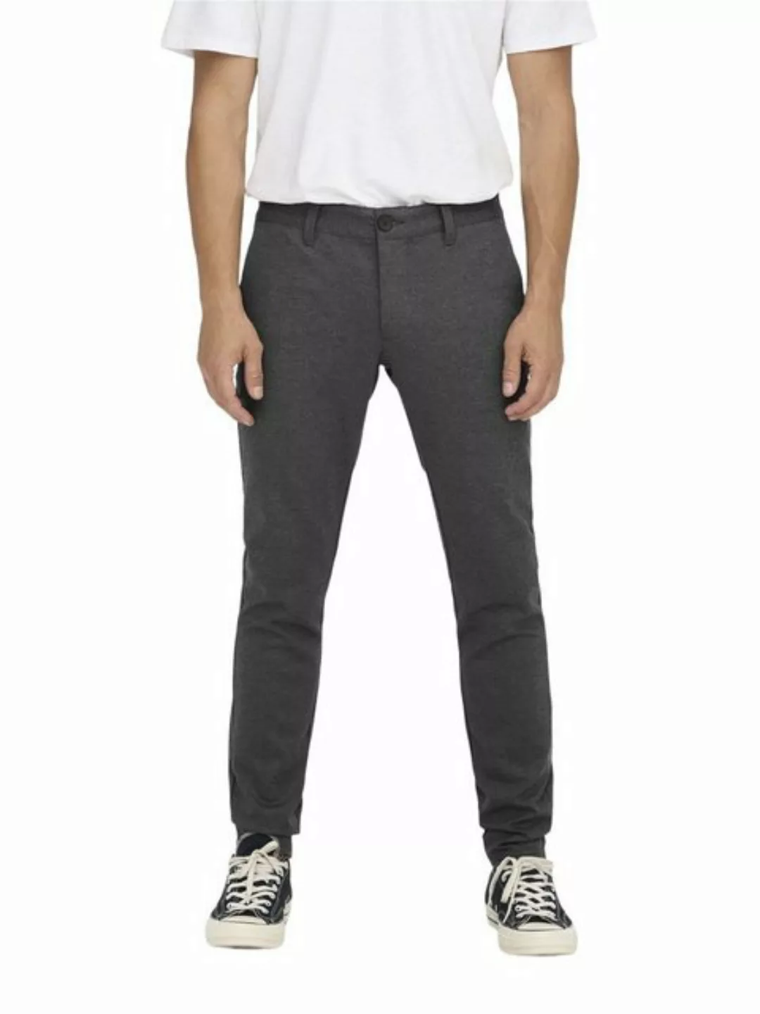 Only & Sons Herren Chino Hose ONSMARK 2911 - Slim Fit - Schwarz günstig online kaufen