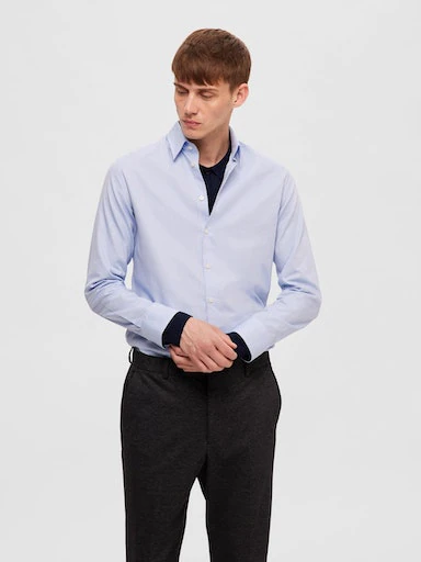 SELECTED HOMME Langarmhemd "SLHSLIMSOHO-DETAIL SHIRT LS NOOS" günstig online kaufen